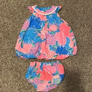 Lilly Pulitzer 12/18 month dress and bloomer set